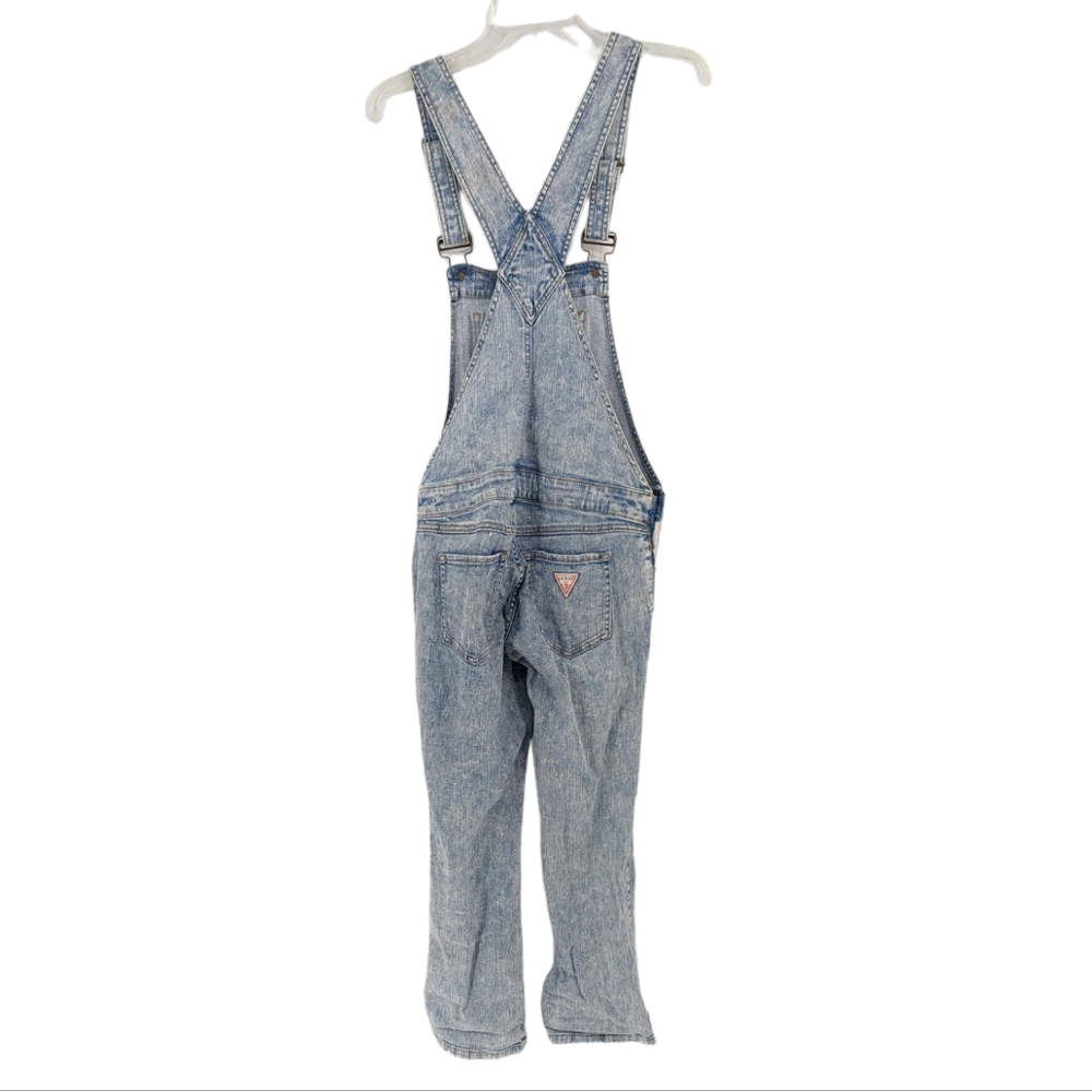 Guess Denim Overalls Acid Wash Skinny Leg Size 25 - Picture 3 of 10